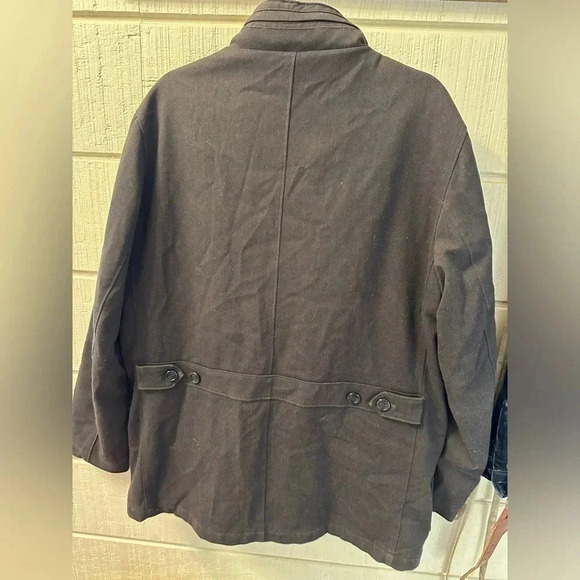 HART SCHAFFNER Marx Smart Wool Car Coat brown Size large - Picture 8 of 11